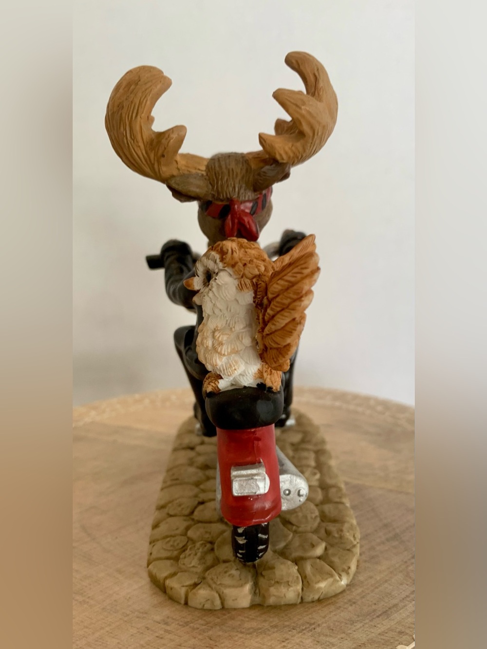 Lipco Moose Motorcycle Rider Couple Figurine - Picture 4 of 6
